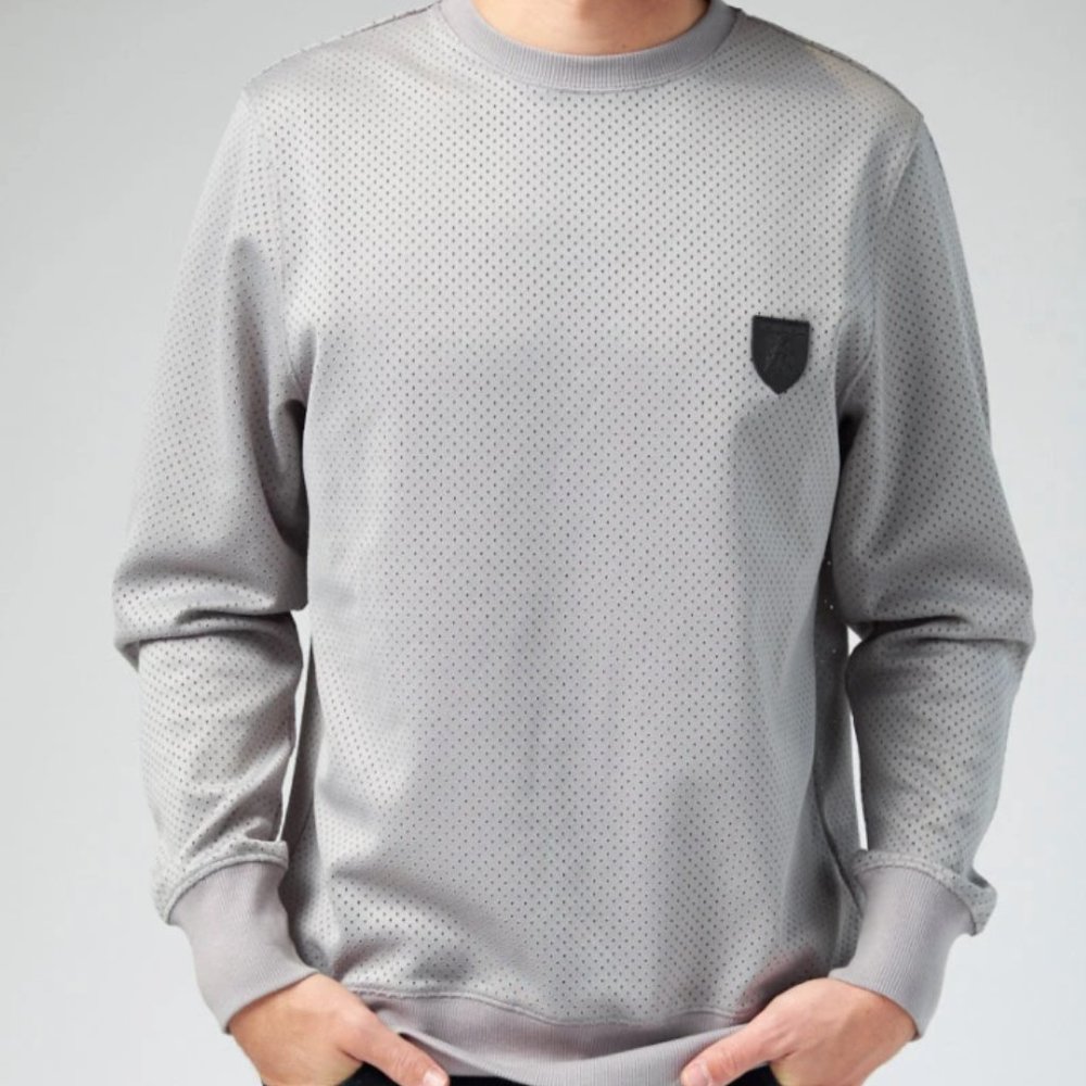 PRPS Men's Perforated Vigil Crewneck Pullover